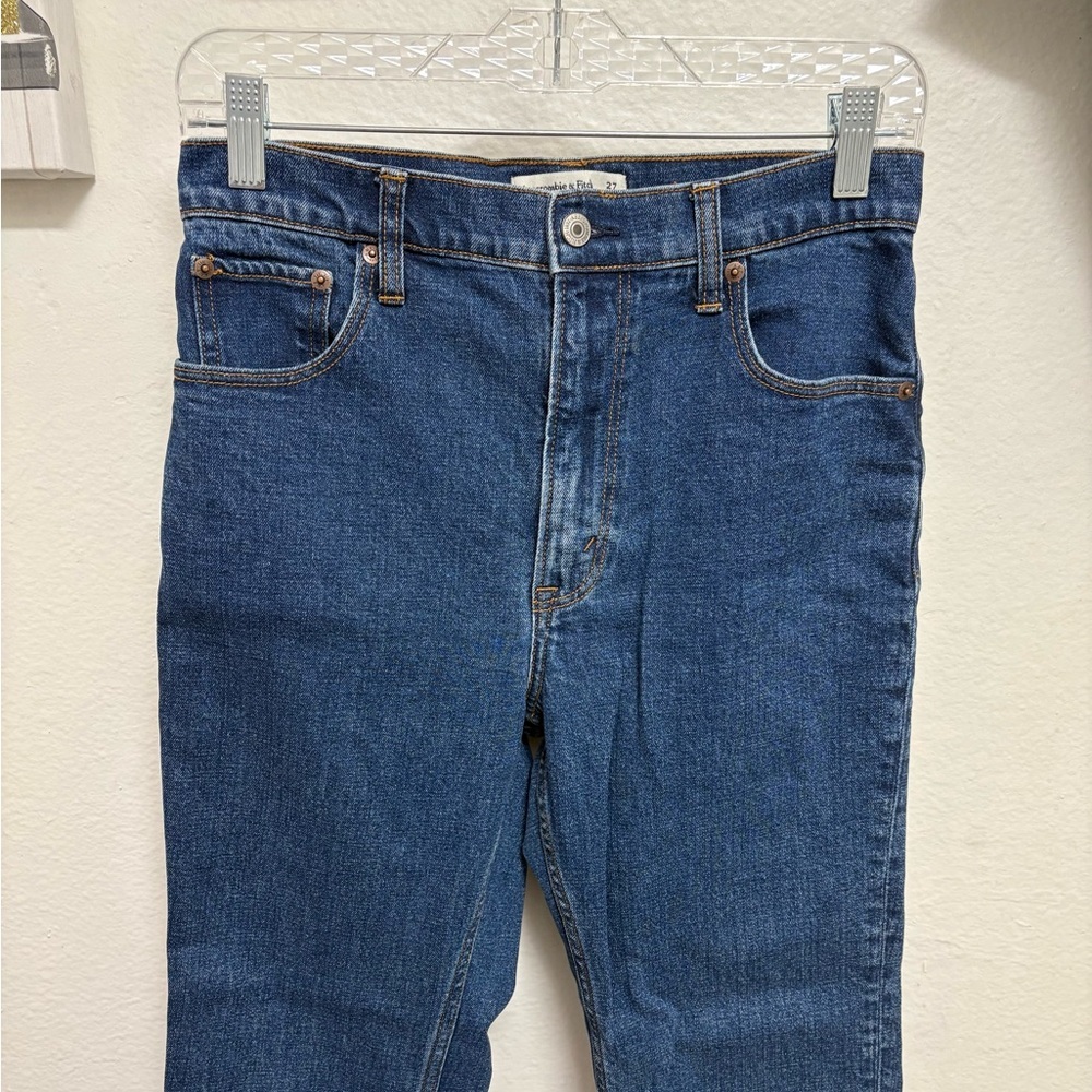 Abercrombie & Fitch The Ankle Straight Ultra High Rise Jeans Women’s Size 27/4 - Picture 5 of 9